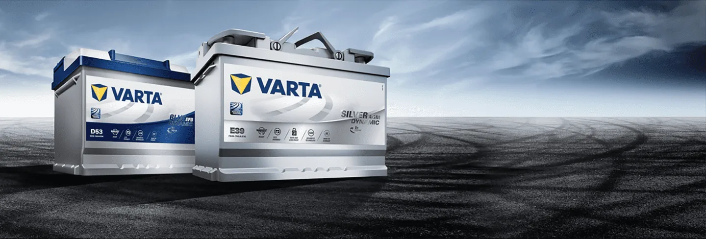 Baterias Varta para automóvel