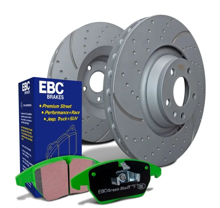 Kit de Travagem EBC PD11K com pastilhas Greenstuff e discos GD