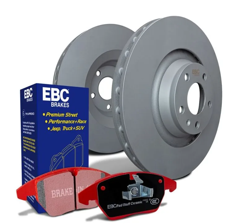 Kit de Travagem EBC PD02K com pastilhas Redstuff Ceramic