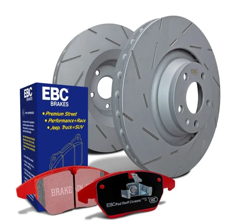 Kit de Travagem EBC PD07K com pastilhas Redstuff e discos USR