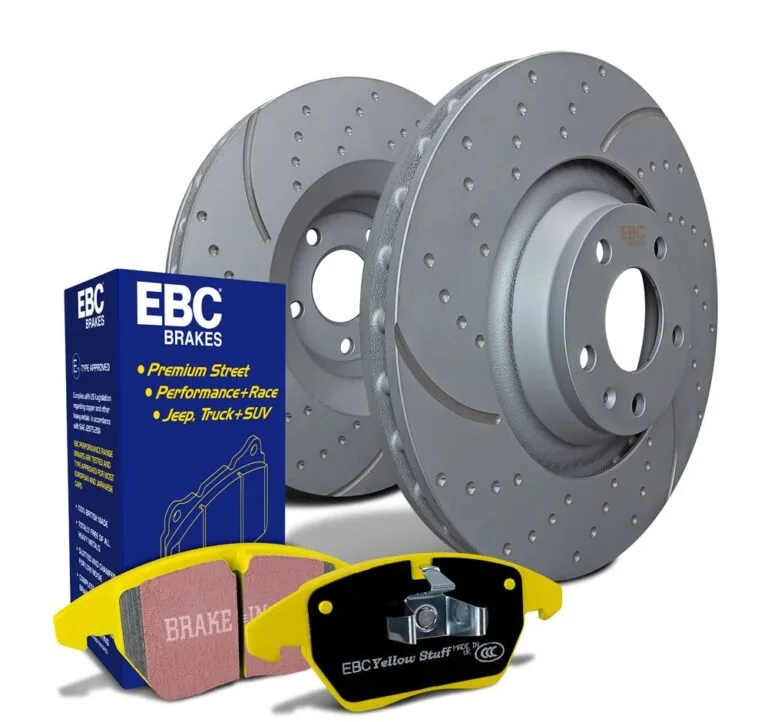 Kit de Travagem EBC PD13K com pastilhas Yellowstuff e discos GD