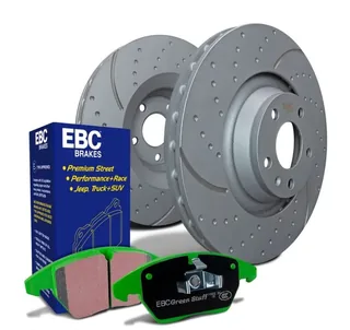 Kit EBC Greenstuff + Disco ranhurado Turbo Groove (imagem ilustrativa da gama)